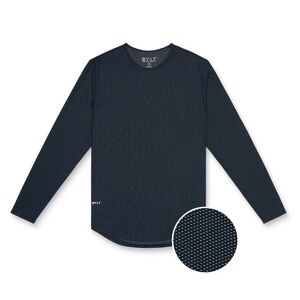 Bylt Pulse Shirt Mens L Black And GreyDrop Cut Long Sleeve Performance- Set Of 4